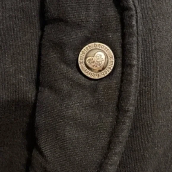 Twisted heart Black cream faux fur hooded tracksuit pants hoodie jacket set S - Picture 7 of 9